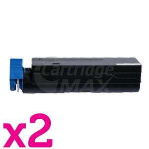 2 x OKI MB451/ B401 Generic Black High Yield Toner Cartridge (44992407)