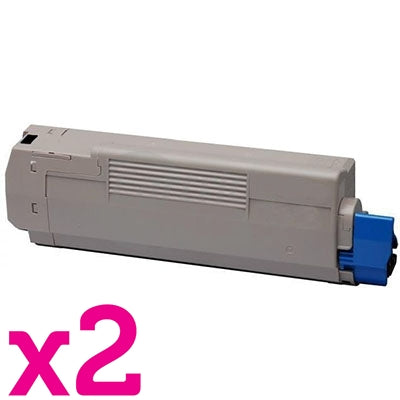 2 x OKI C3300 / C3400 / C3600 Generic Black Toner Cartridge 2,500 pages (43459312)