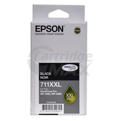 Epson 711XXL Original Black Ink Cartridge - 3,400 pages [C13T675192]