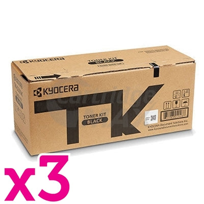 3 x Original Kyocera TK-5274K Black Toner Cartridge Ecosys P6230CDN, M6230CIDN, M6630CIDN