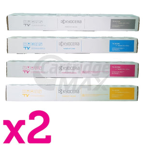 2 sets of 4 Pack Original Kyocera TK-8339 Toner Combo TASKalfa 3252CI [2BK,2C,2M,2Y]