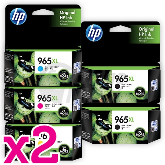 10 Pack HP 965XL Original High Yield Inkjet Cartridge Combo 3JA81AA - 3JA84AA [4BK,2C,2M,2Y]
