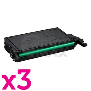 3 x Generic Samsung CLP-620ND, CLP-670ND, CLX-6220FX, CLX-6250FX Black Toner Cartridge SU191A - 5,000 pages(CLT-K508L K508L)