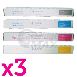 3 sets of 4 Pack Original Kyocera TK-8339 Toner Combo TASKalfa 3252CI [3BK,3C,3M,3Y]