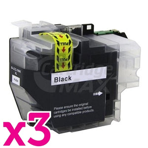 3 x Generic Brother LC-3329XLBK High Yield Black Ink Cartridge