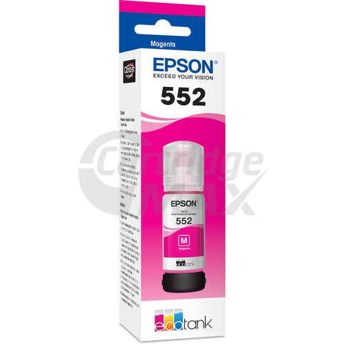 Original Epson T552 Claria EcoTank Magenta Ink Bottle C13T06W392