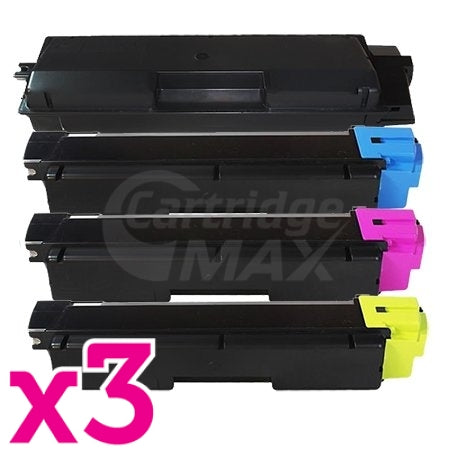 3 Sets of 4 Pack Compatible TK-8604 Toner Combo For Kyocera FS-C8650DN [3BK,3C,3M,3Y]