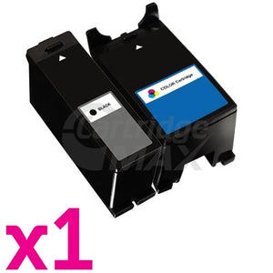 2-Pack Dell V313/V313W/V515W/P513W/P713W/V715W (Series 21/22/23/24) High Yield Generic Ink Combo [1BK,1C]