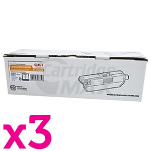 3 x OKI Original MC562,C511,C531 Black Toner Cartridge - 7,000 pages (44973552)