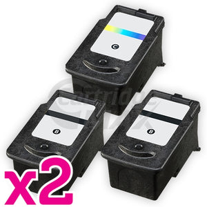 6-Pack Canon PG-645XL, CL-646XL Generic [4Black + 2Colour] High Yield Ink Combo