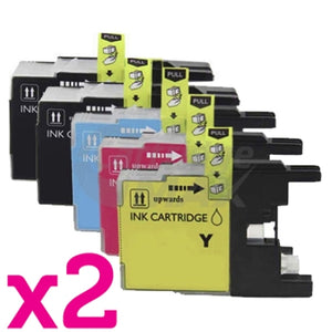 10 Pack Brother LC40 Generic Ink Cartridges [4BK,2C,2M,2Y]