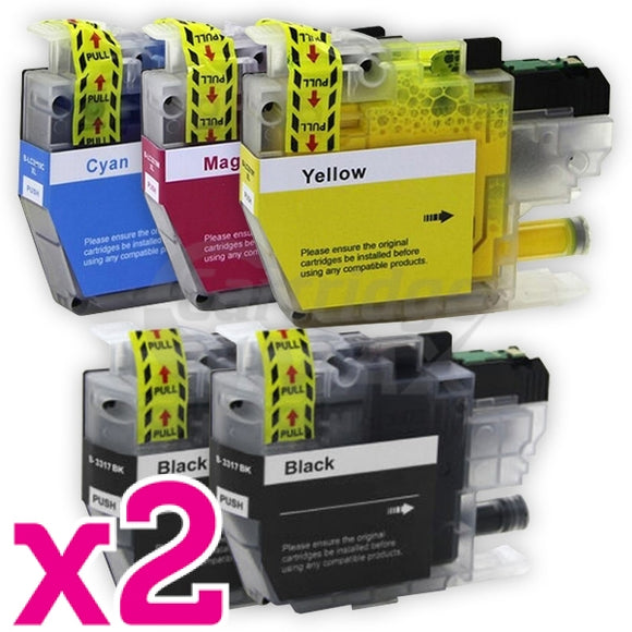 10 Pack Brother LC-3329XL High Yield Generic Ink Cartridges Combo [4BK, 2C, 2M, 2Y]