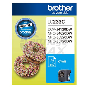 Original Brother LC-233C Cyan Ink Cartridge