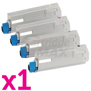 4 Pack OKI MC853 Generic Toner Combo 45862844 - 45862841 [1BK,1C,1M,1Y]